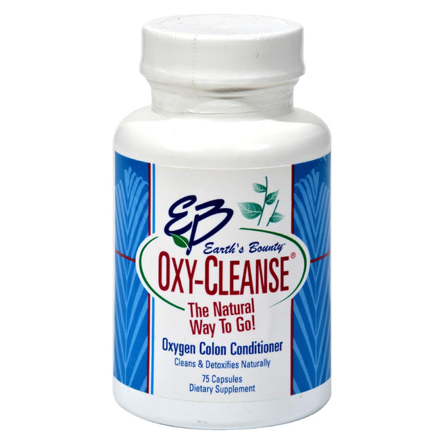 Earth's Bounty Oxy-Cleanse - 75 Capsules, 600 mg - Cozy Farm 