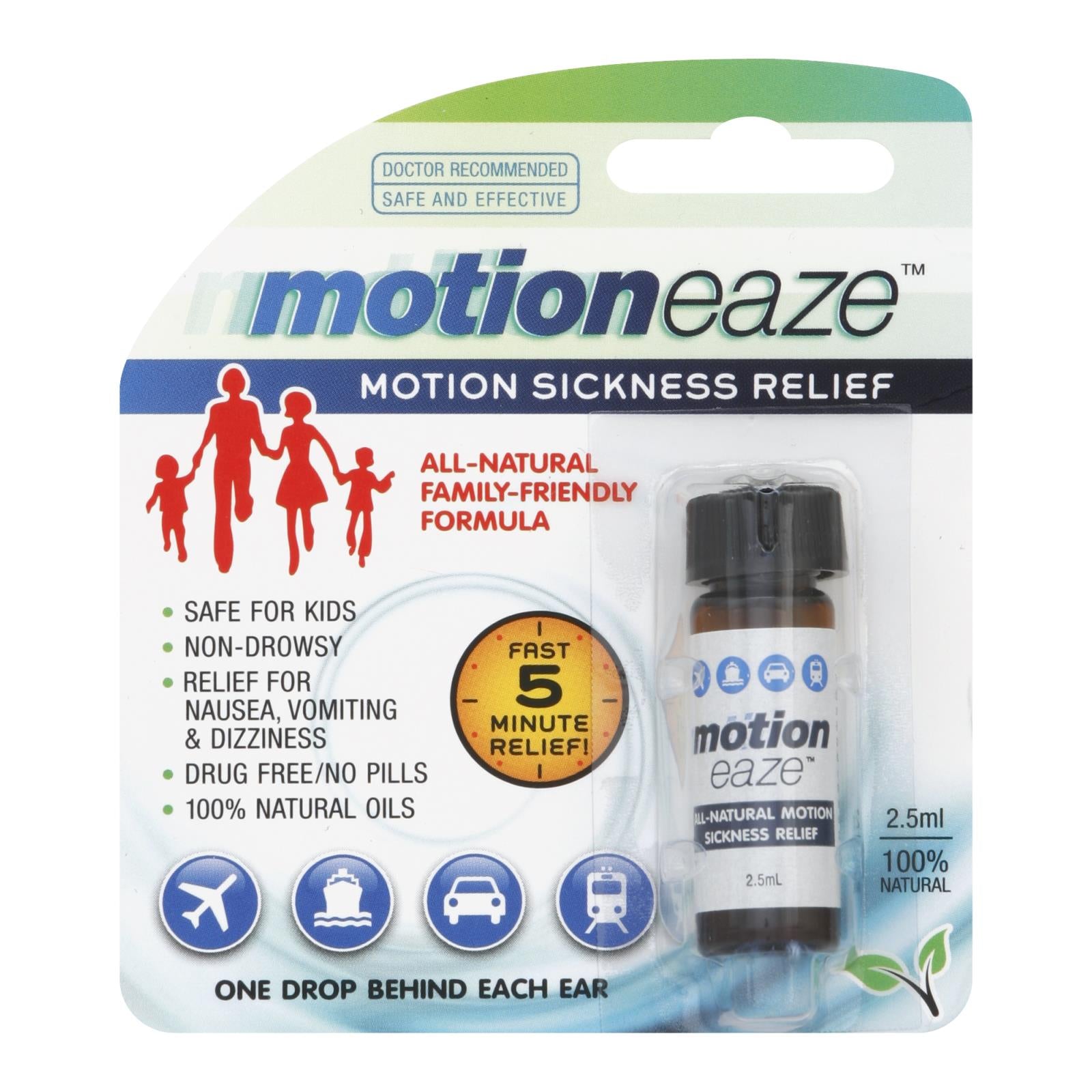 MotionEaze: Natural Motion Sickness Relief Drops and Anti-Nausea Supplements