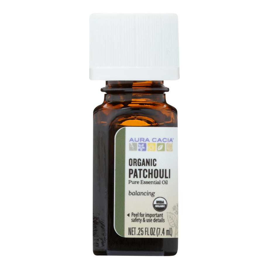 Aura Cacia Pure Essential Oil, Patchouli, Balancing - 0.5 fl oz