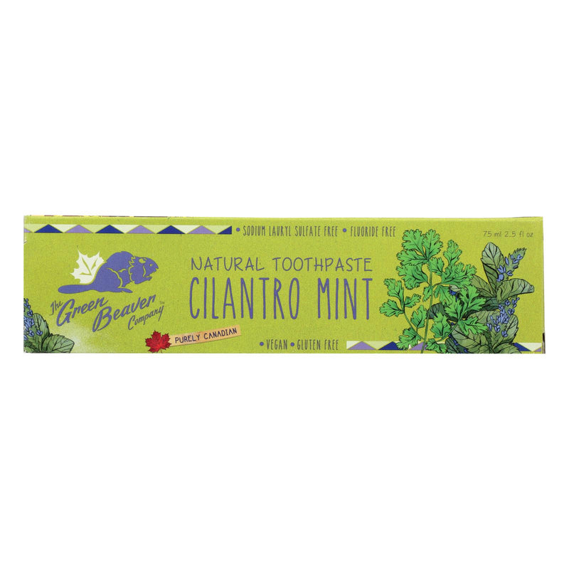 Green Beaver Cilantro Mint Toothpaste (Pack of 1 - 2.5 Fl Oz) - Cozy Farm 