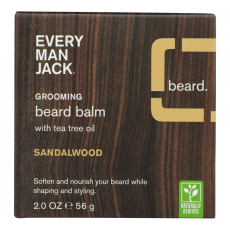Every Man Jack Sandalwood Scent Beard Balm - 2 Oz. - Cozy Farm 