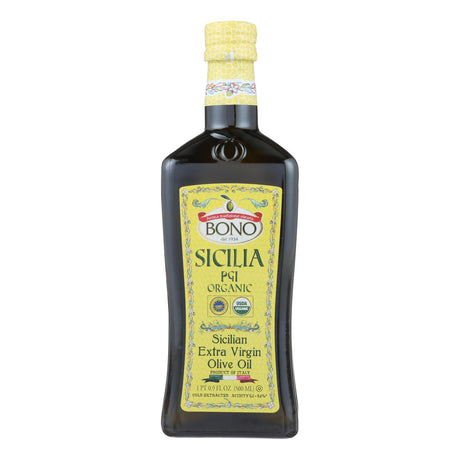 Bono Sicilia PGI Extra Virgin Olive Oil (Pack of 6 - 16.9 Fl Oz) - Cozy Farm 