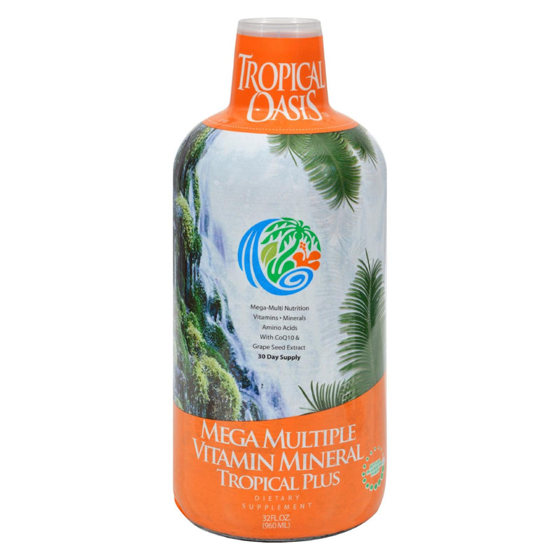 Tropical Oasis Tropical Plus Mega Multiple Vitamin Mineral Supplement - 32 Fl Oz - Cozy Farm 