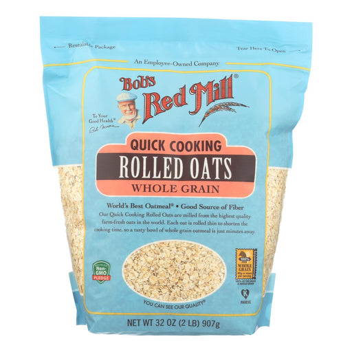 Bob's Red Mill Quick Cooking Rolled Oats (Pack of 4 - 32 Oz.) - Cozy Farm 
