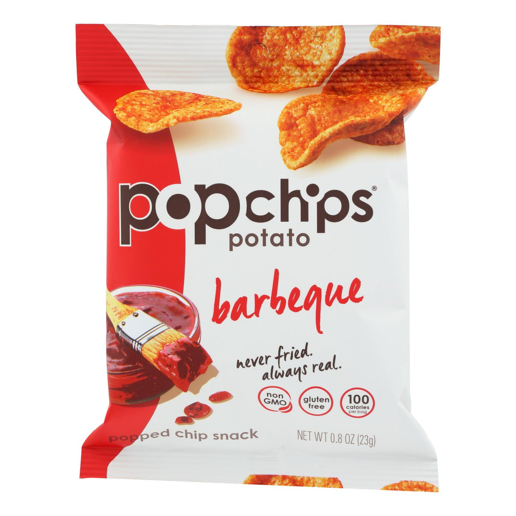 Popchips Barbecue Potato Chips (Pack of 24 - 0.8 Oz.) - Cozy Farm 