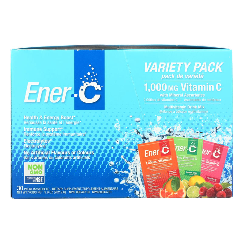 Ener-C Variety Pack: Refreshing Vitamins with Immune Support (Pack of 30 - 1000mg) - Cozy Farm 