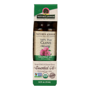 Nature's Answer 0.5 Oz. Pure Organic Clove Essential Oil - Cozy Farm 