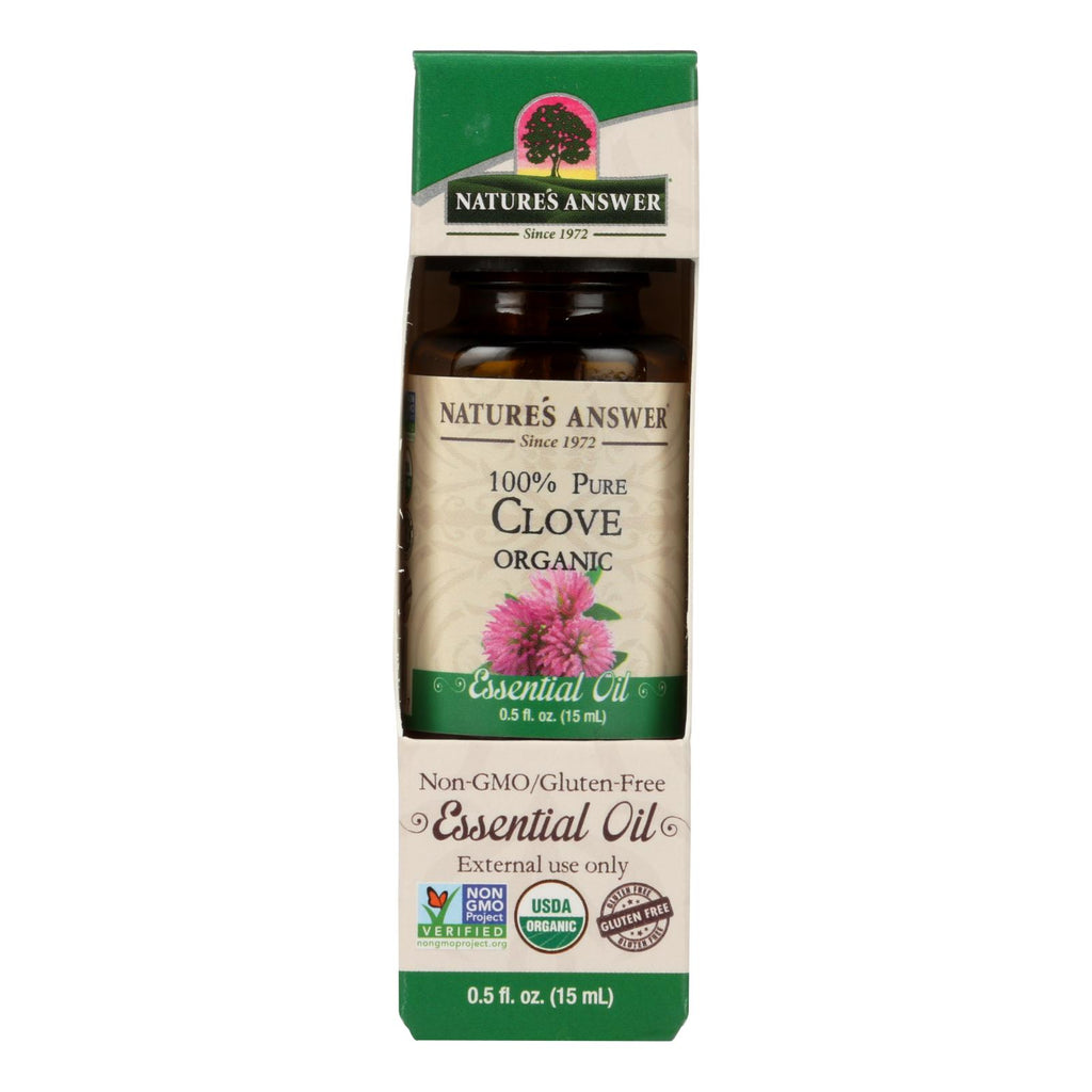 Organic Clove Essential Oil (Pack of 0.5 Oz.) by Nature's Answer - Cozy Farm 