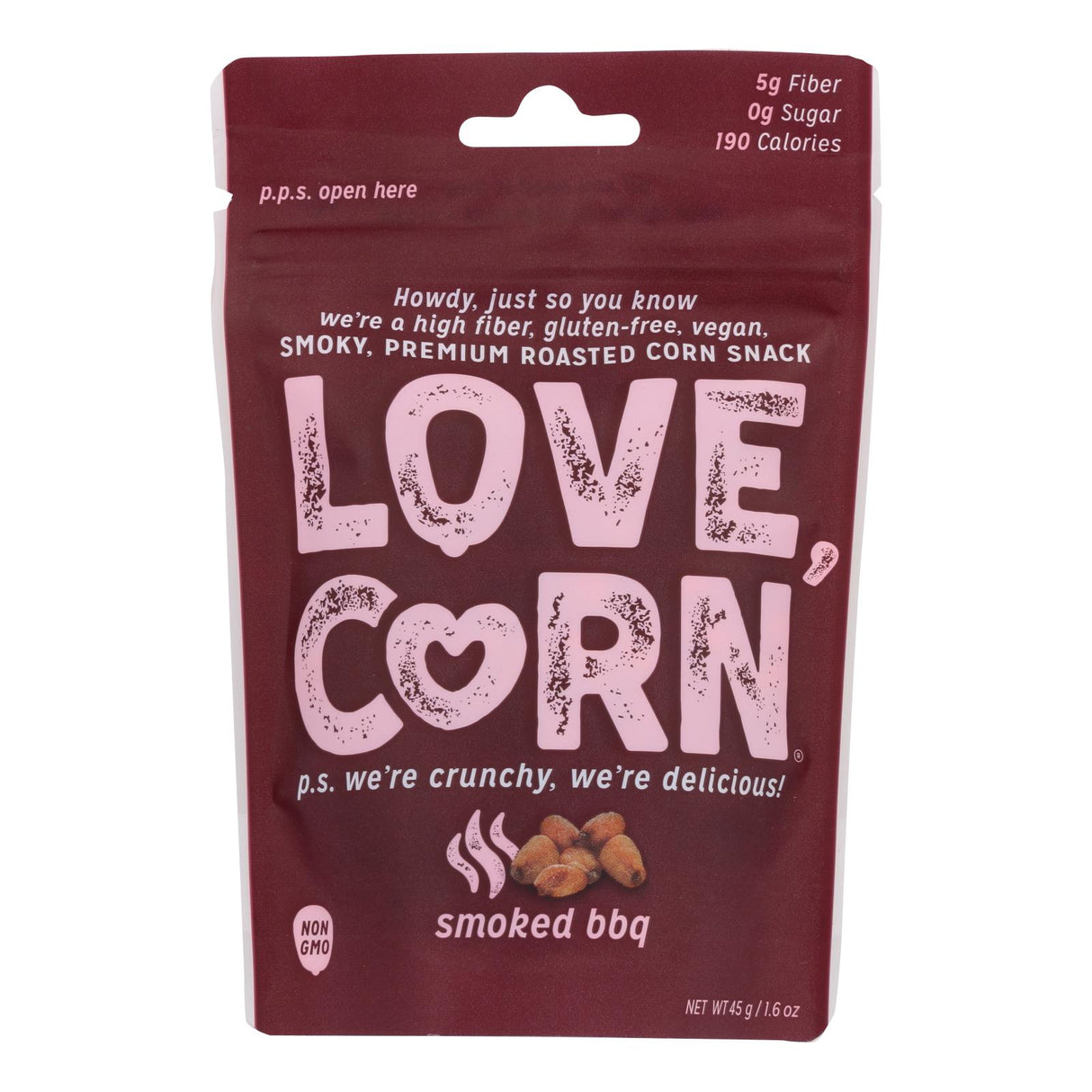 Love Corn Roasted BBQ, 10-Pack (1.6 Oz. Each) - Cozy Farm 