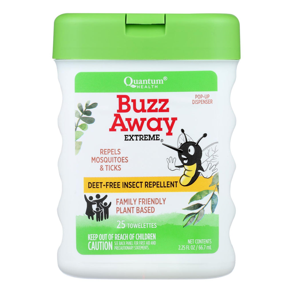 Quantum Buzz Away Extreme Repellent (Pack of 25) Pop-up Towelette Dispenser - Cozy Farm 