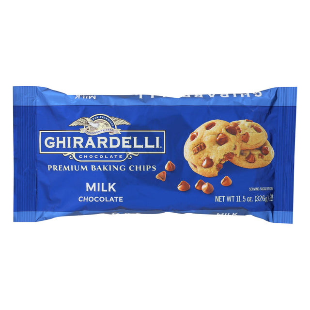 Ghirardelli Milk Chocolate Chips for Baking, 11.5 Oz (Pack of 12) - Cozy Farm 