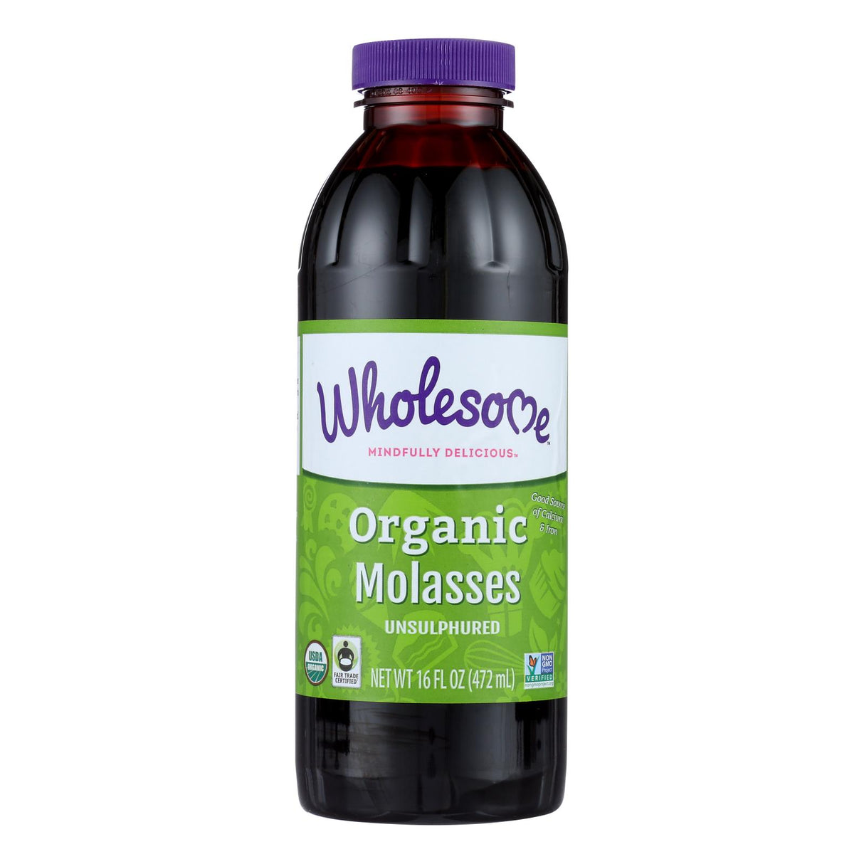 Wholesome Organic Premium Blackstrap Molasses for Baking and Sweetening (Pack of 12 - 16 Oz Bottles) - Cozy Farm 