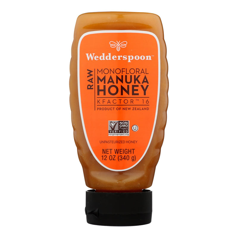 Wedderspoon Raw Manuka Honey Squeeze Bottle - Pack of 6 - 12 Oz. - Cozy Farm 