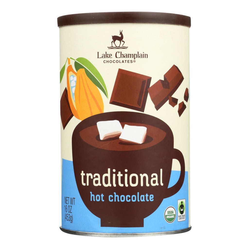 Lake Champlain Chocolates Traditional Hot Chocolate Mix (Pack of 6 - 16 Oz.) - Cozy Farm 