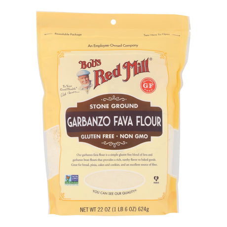 Bob's Red Mill Gluten-Free Garbanzo/Fava Flour | Pack of 4 | 22 Oz Bags - Cozy Farm 