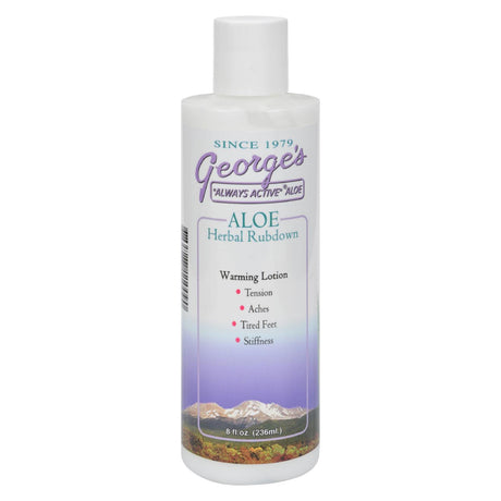 George's Herbal Rubdown with Aloe Vera (8 Fl Oz.) - Cozy Farm 