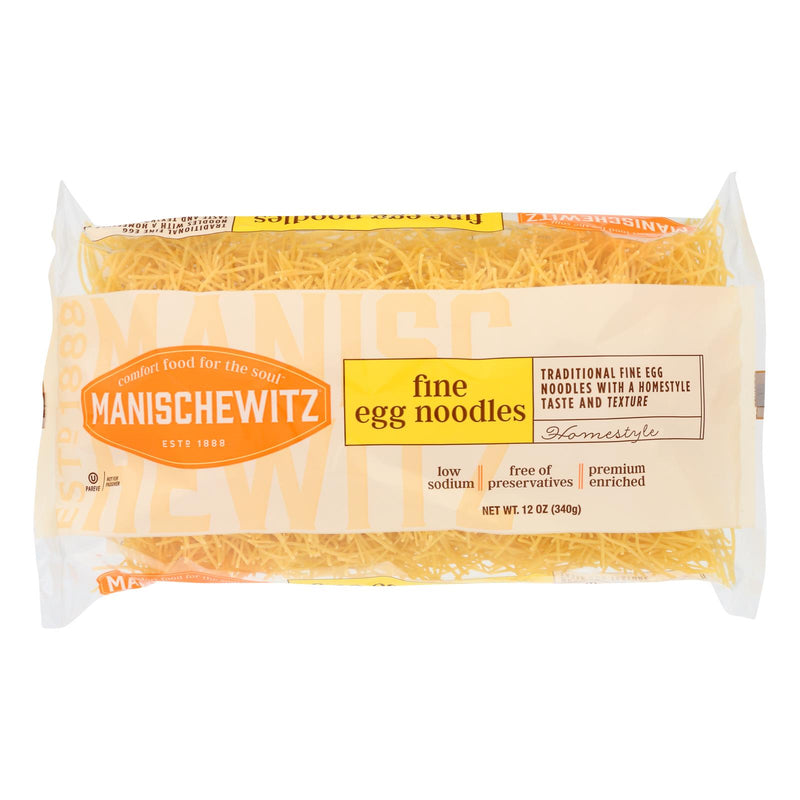 Manischewitz Kosher Fine Egg Noodles, 12 Ounces (Pack of 12) - Cozy Farm 