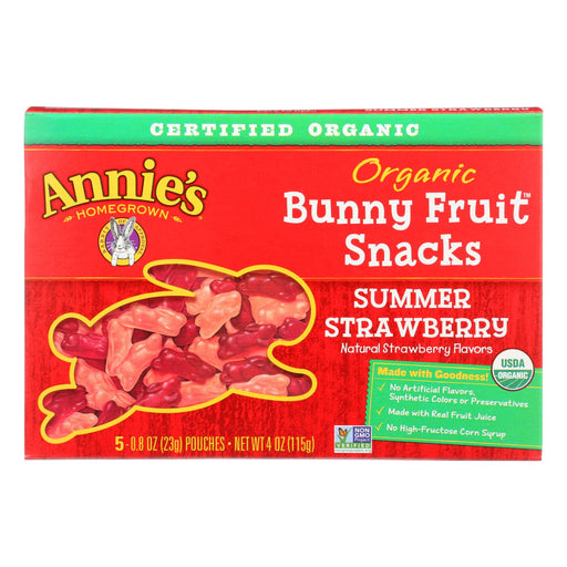 Annie's Homegrown Sun-Ripened Summer Strawberry Fruit Snacks (10 Pack, 4 Oz. Each) - Cozy Farm 