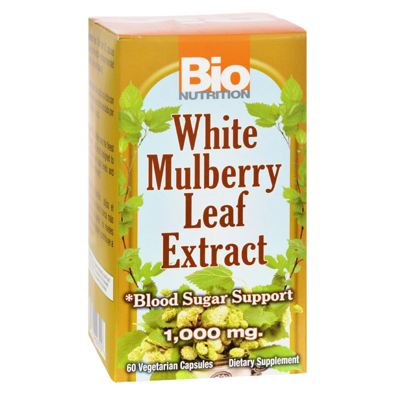 Bio Nutrition White Mulberry Leaf Extract - 1000 mg (60 Veg Capsules) - Cozy Farm 