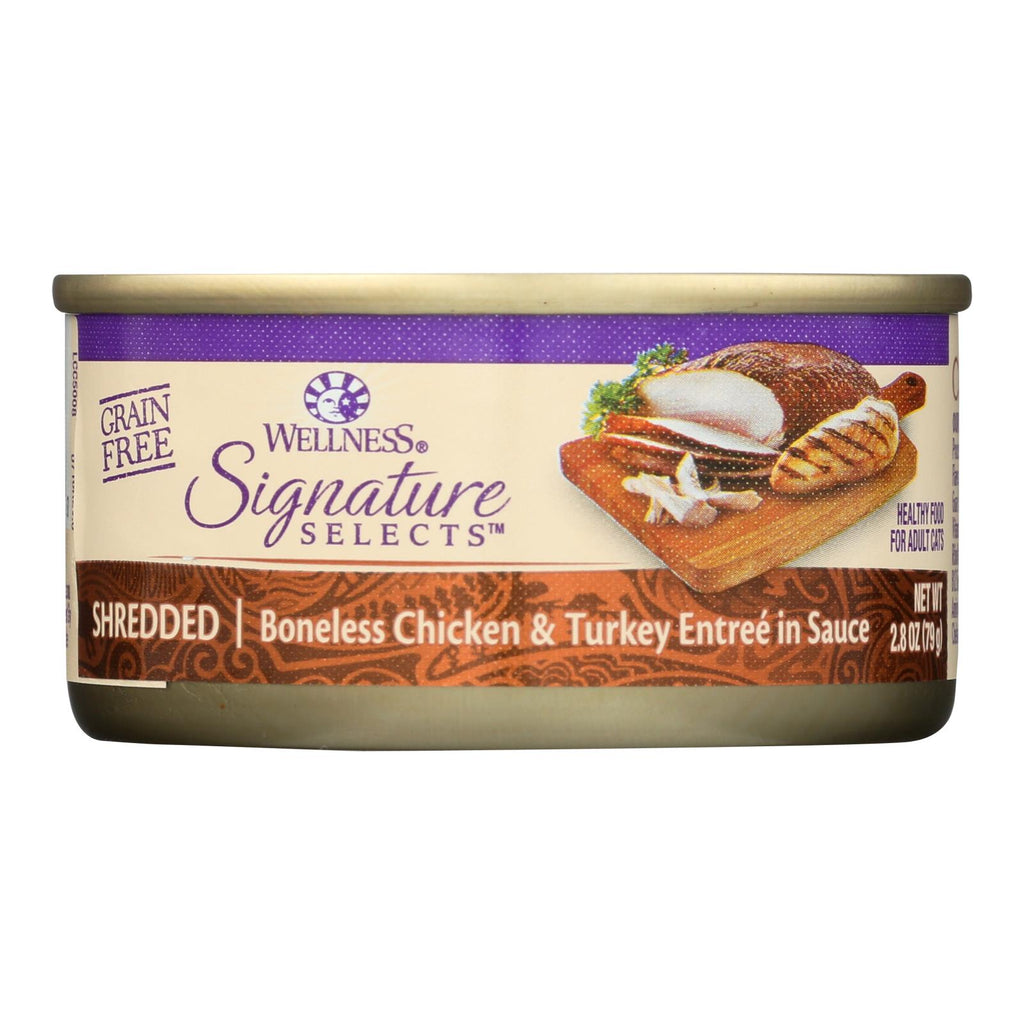 Wellness Pet Products Cat - Can - Turkey - Chicken - Signature Selects - Case Of 12 - 2.8 Oz - Cozy Farm 