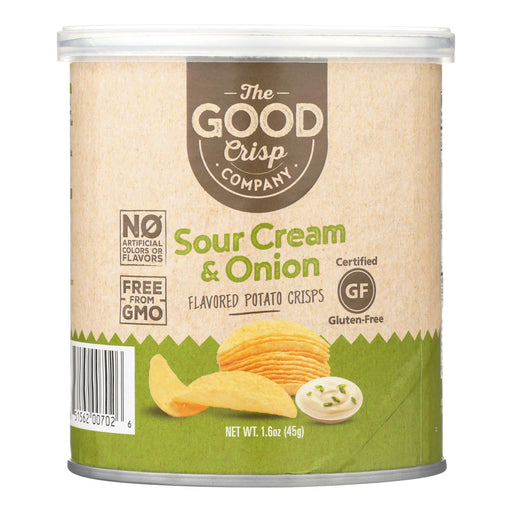 The Good Crisp Company Potato Chips - Sour Cream and Onion (Pack of 12, 1.6 Oz.) - Cozy Farm 