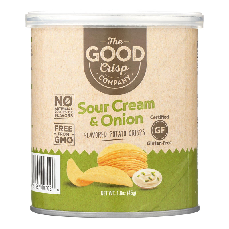 The Good Crisp Company Sour Cream & Onion Potato Chips (Pack of 12, 1.6 Oz.) - Cozy Farm 