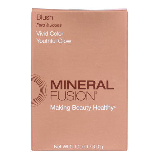 Mineral Fusion Flashy Blush, Shimmering Rose-Gold Glow (0.1 Oz.) - Cozy Farm 