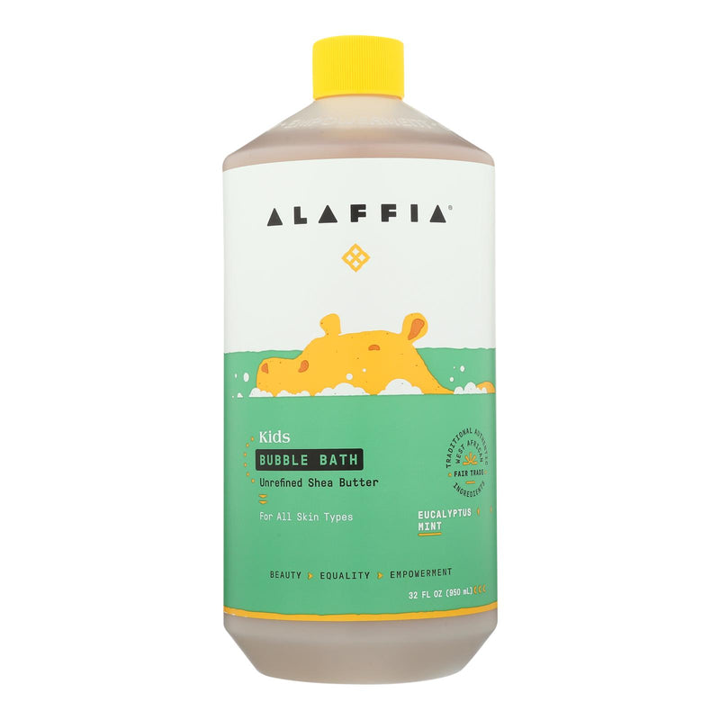 Alaffia Babies Up Bubble Bath: Cold Comforting Eucalyptus and Shea - 32 Fz - Cozy Farm 