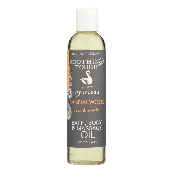 Soothing Touch Sandalwood Bath & Body Oil - 8 Oz - Cozy Farm 