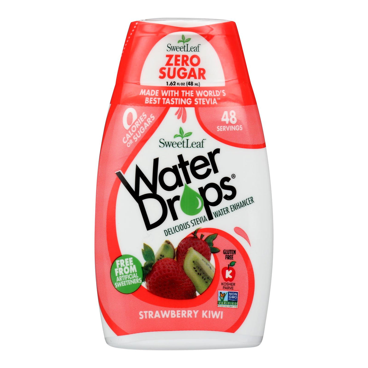 Sweet Leaf Water Drops: Strawberry Kiwi Refreshment, 1.62 Fl Oz - Cozy Farm 