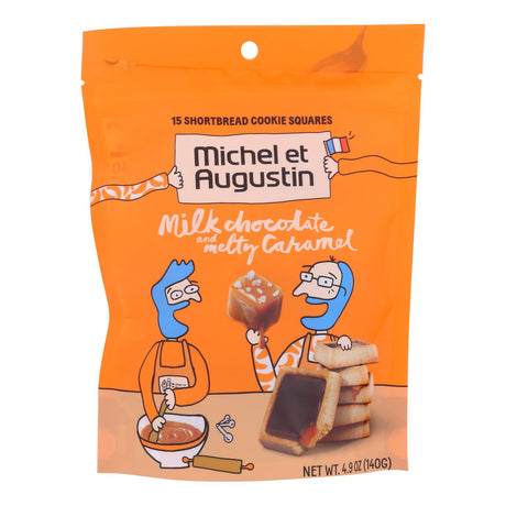 Michel Et Augustin Chocolate Caramel Shortbread Cookies, 6 x 4.9 Oz. - Cozy Farm 