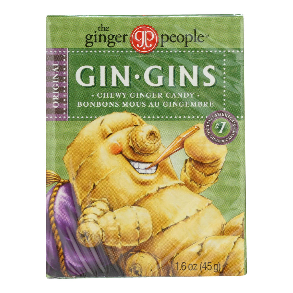 Ginger People Gingins Chewy Original Travel Packs (Pack of 24) - 1.6 Oz. - Cozy Farm 