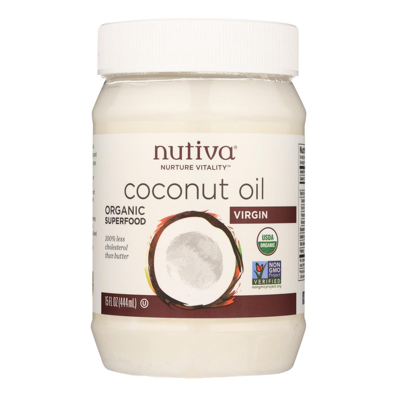 Nutiva Organic Virgin Coconut Oil, 15 Fl Oz. - Cozy Farm 