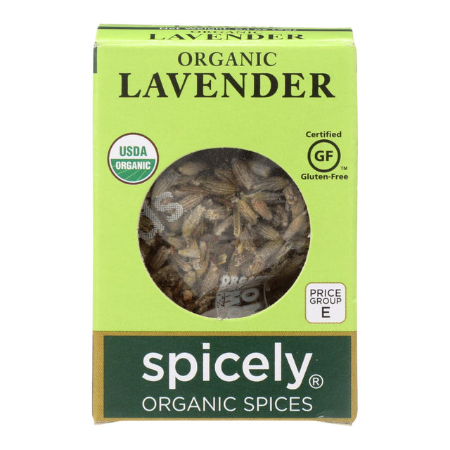 Spicely Organics Premium Organic Dried Lavender, 6-Pack 0.1 Oz. Cases - Cozy Farm 