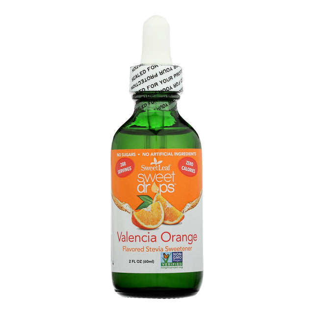 Sweet Leaf Sweet Drops Stevia Sweetener, Valencia Orange, 2 Fl Oz - Cozy Farm 