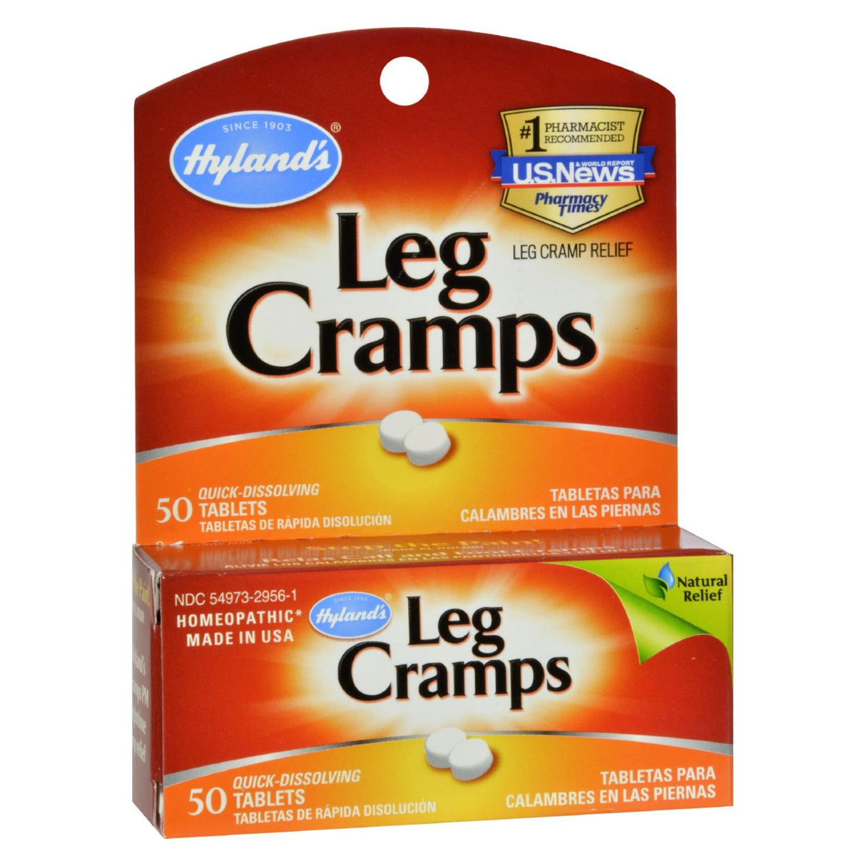 Hyland's Leg Cramps Support, 50 Quick-Dissolving Tablets for Fast Relief - Cozy Farm 