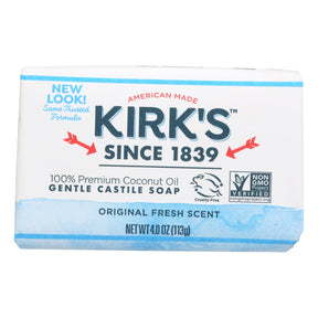 Kirk's Natural Castile Soap, 4 Ounces - Cozy Farm 