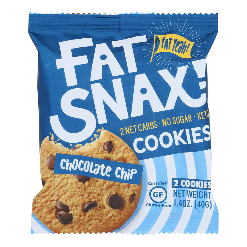 Fat Snax Cookie Chocolate Chip (Pack of 20 - 1.4 Oz.) - Cozy Farm 