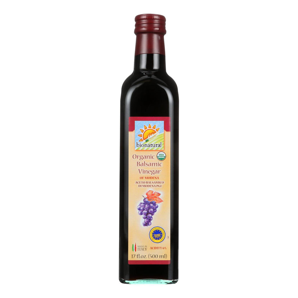 Bionaturae Organic Balsamic Vinegar of Modena (Pack of 12 - 17 Fl. Oz.) - Cozy Farm 