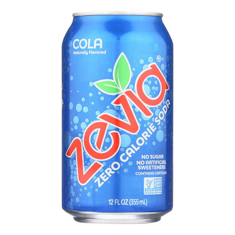 Zevia Zero Calorie Cola Soda, 12 Oz (Pack of 4 six packs) - Cozy Farm 