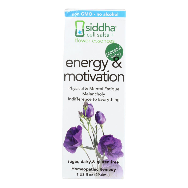 Siddha Cell Salts + Flower Essentials: Energy & Motivation (1 Fluid Ounce) - Cozy Farm 