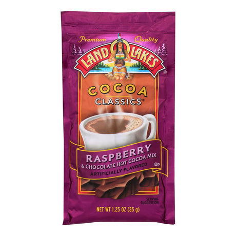 Land O Lakes Cocoa Classix Mix, Raspberry Chocolate, 1.25 Oz, Pack of 12 - Cozy Farm 