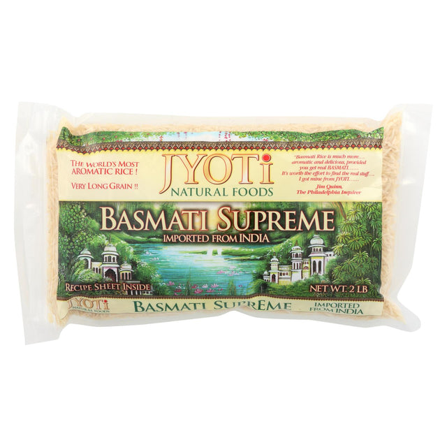 Jyoti Cuisine Premium Basmati India Supreme Rice, Pack of 6 (32 Oz. Each) - Cozy Farm 