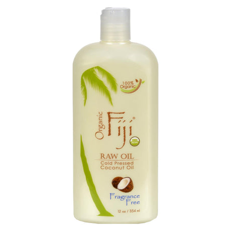 Organic Fiji Virgin Coconut Oil Fragrance-Free - 12 Fl Oz - Cozy Farm 