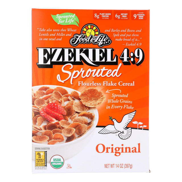 Food For Life Organic Flake Cereal - Ezekiel 4:9 (Pack of 6) - 14 Oz. - Cozy Farm 