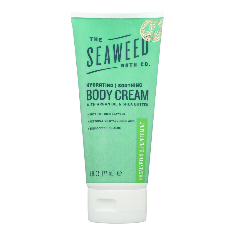 The Seaweed Bath Co. Eucalyptus & Peppermint Body Cream (6 Oz.) - Cozy Farm 