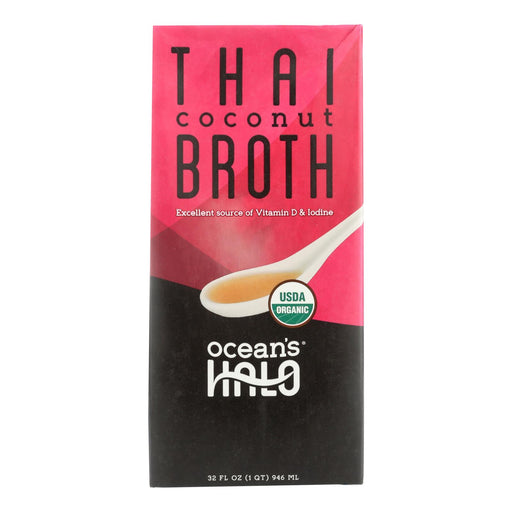 Ocean's Halo Thai Coconut Broth (Pack of 6 - 32 Fl. Oz.) - Cozy Farm 