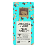 Endangered Species Natural Chocolate Bars (Pack of 12) - Dark Chocolate with 72% Cocoa, Cranberries and Almonds - 3 Oz. - Cozy Farm 