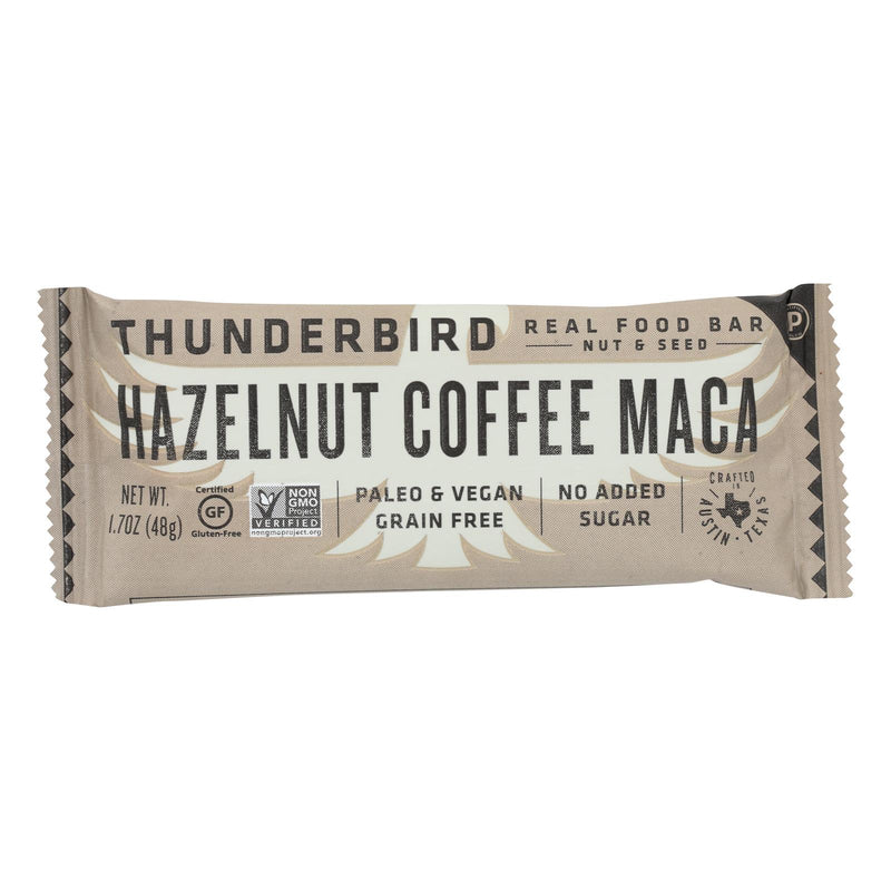 Thunderbird Bar Hazelnut Coffee Maca (Pack of 12 - 1.7 Oz.) - Cozy Farm 