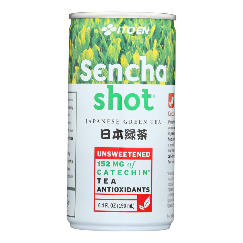 Ito En Unsweetened Japanese Green Tea Sencha Shot, 6.4 Oz Per Pack of 30 - Cozy Farm 